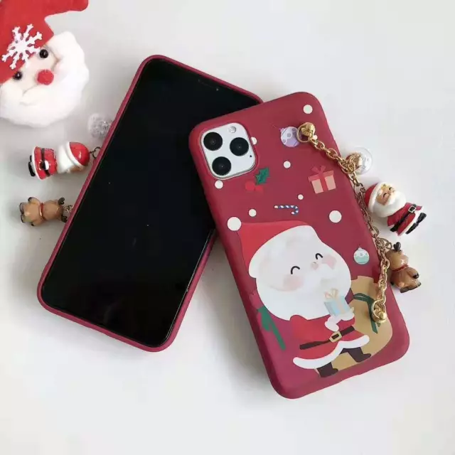 Merry Christmas Santa Claus Holiday Red Case iPhone 11 Pro Max & iPhone X Xs XR