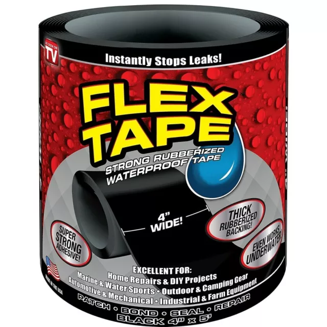 Nastro Per Riparazione Immediata Perdite D'acqua Super Resistente Flextape Flex