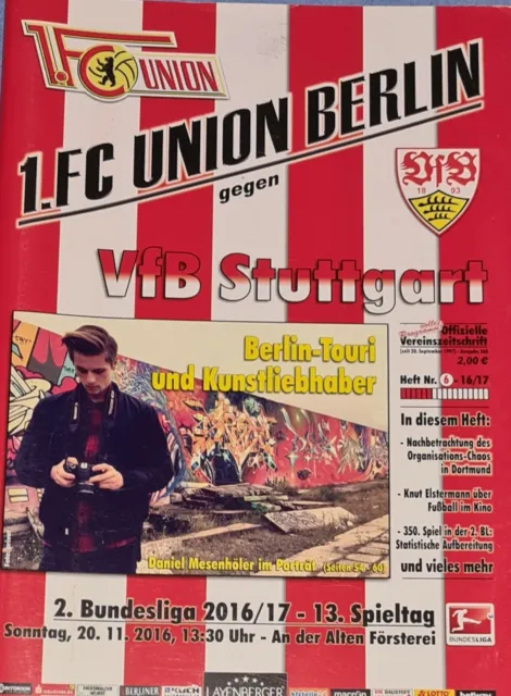 2016/17 2.Bundesliga 1.FC Union Berlin - VFB Stuttgart