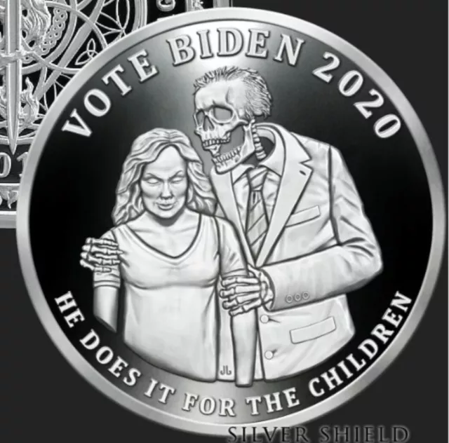 2020 1oz *VOTE BIDEN* PROOF - Silver Shield Group - RARE COIN w/ COA + SSG BOX