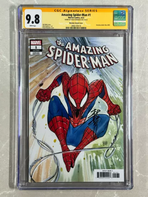 Amazing Spider-Man #1 (2022 Marvel Comics) Signed Peach Momoko Variant CGC 9.8