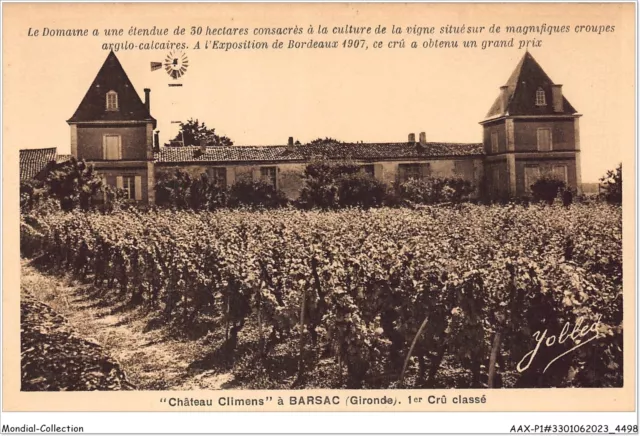 AAXP1-33-0067 - Chateau Climens A BARSAC - 1Er Cru