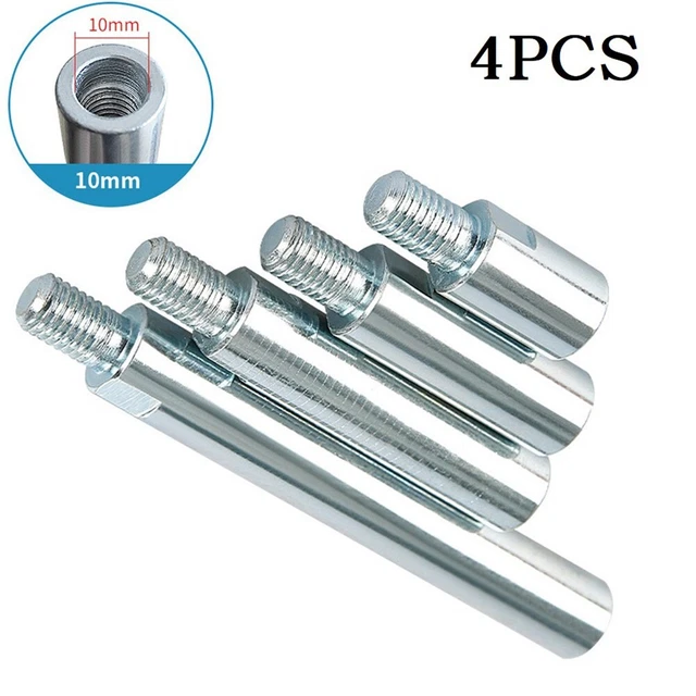 Varilla adaptadora de accesorios 4 piezas varilla de extensión adaptadora para acero con incrustaciones M10