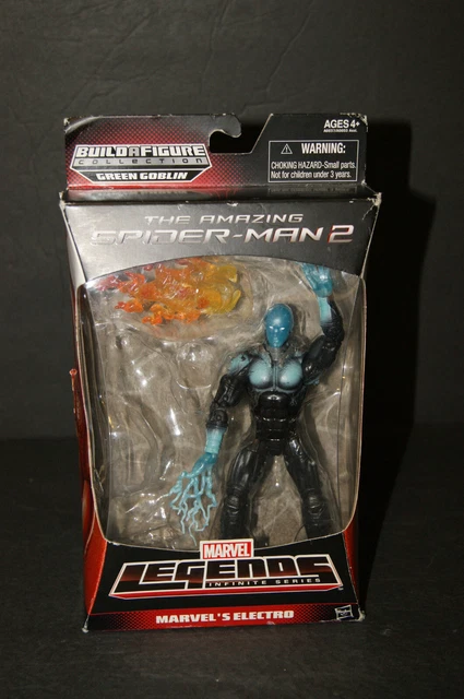 Marvel Legends ELECTRO Amazing Spider-Man 2 Hasbro Action Figure NO BAF READ VG