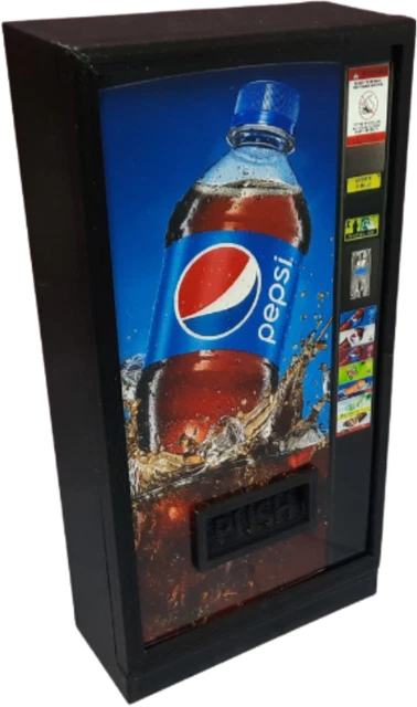 Soda Machine Display VENDING MACHINE MODEL Pepsi Prop Shop Garage Diorama Display Dollhouse ...