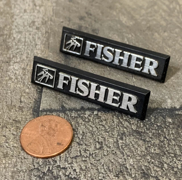 Fisher 2” Speaker Emblem Badges Vintage Original Pair from Model DS 810 Fisher 2” Speaker Emblem Badges Vintage Original Pair from Model DS 810
