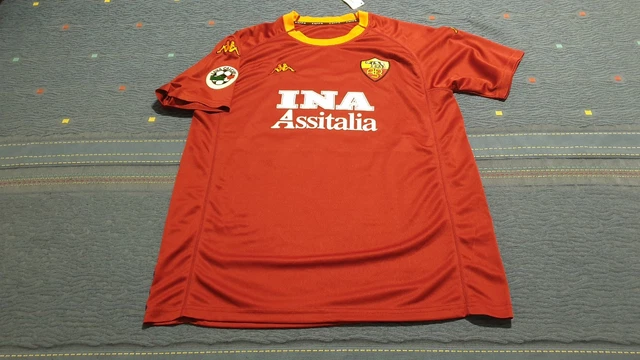 Maillot Vintage AS Roma Totti Scudetto 2001-2002 - Taille XL, Marque Kappa, Neuf Avec étiquettes