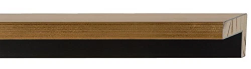 Canvas Floater Frame Moulding (Wood) 18Ft Bundle - Contemporary Gold Finish - 1.