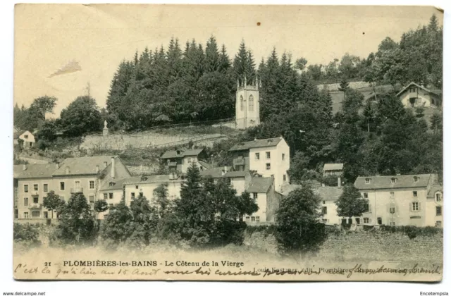 CPA - Carte postale -France - Plombieres les Bains - Le Côteau de la Vierge-1903