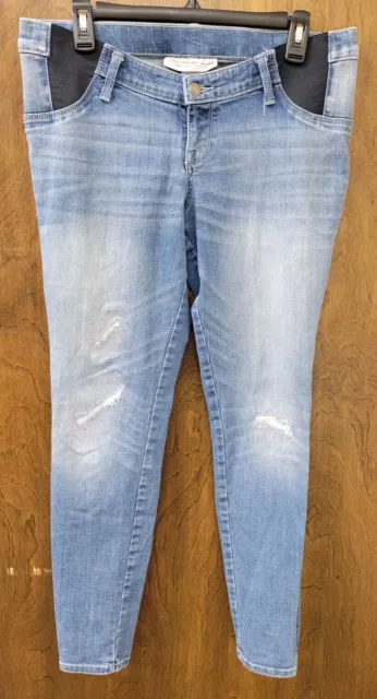 Liz Lange Maternity Jeggings Jeans Size Small Distress Skinny Jeans
