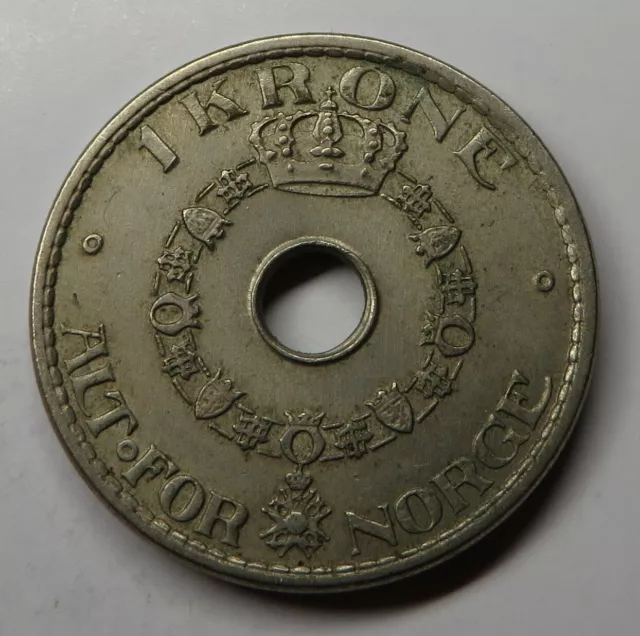 Norway Krone 1946 Copper-Nickel KM#385