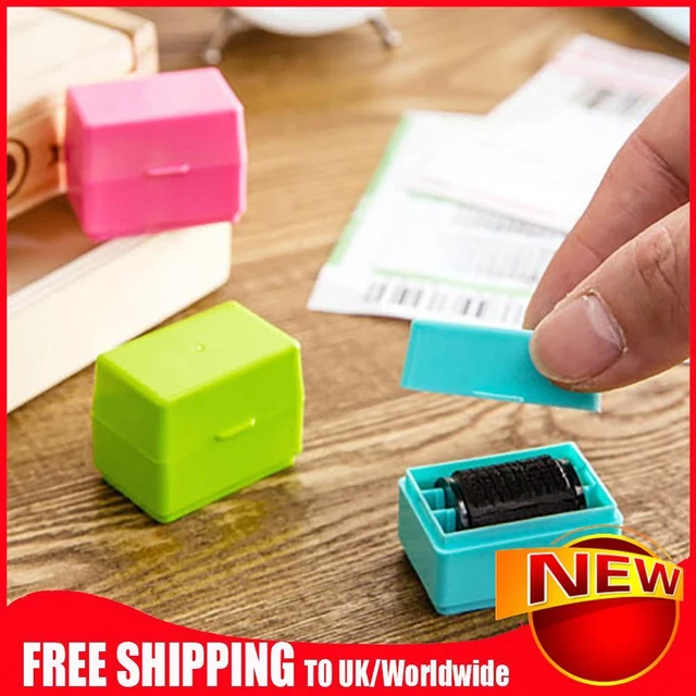 Messy Code Identity Privacy Information Coverage Confidential Stamp (Blue)