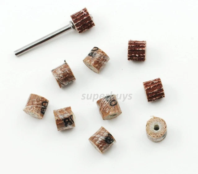 11PC 320GRIT SANDER Flap Wheel Sandpaper Rotary Die Grinder Power Drill