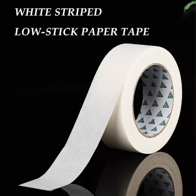Rollo de papel de cinta de cubierta con baja fuerza adhesiva blanco 50 m versátil/