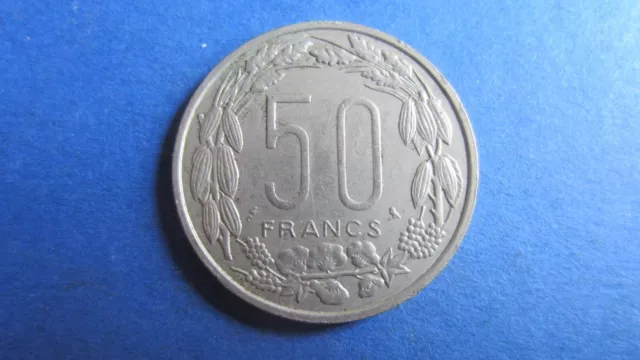 Equatorial African Countries 50 Francs Cfa Congo Gabon Tschad 1963 IN XF