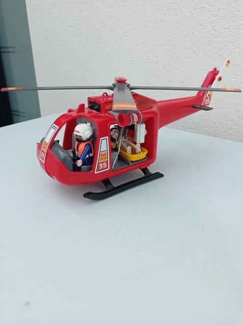 Playmobil City Action 4428 pas cher, Sauveteurs / hélicoptère / bateau Playmobil City Action 4428 pas cher, Sauveteurs / hélicoptère / bateau