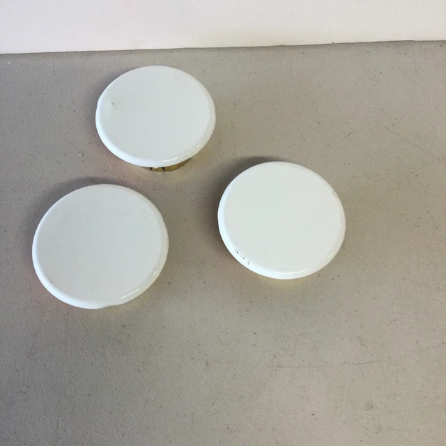 Lot Of 3 White Viking Concealed 13504 Label 13502A Push On Standard Cover Plate