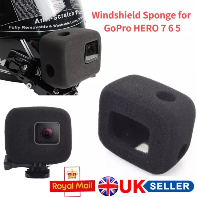 NEW Top Windproof Sponge Wind Noise Reduction Foam For Gopro Hero 7 6 5 UK STOCK