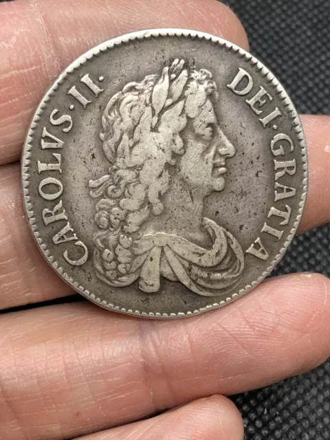 1671 Charles II Crown - Vicesimo Tertio