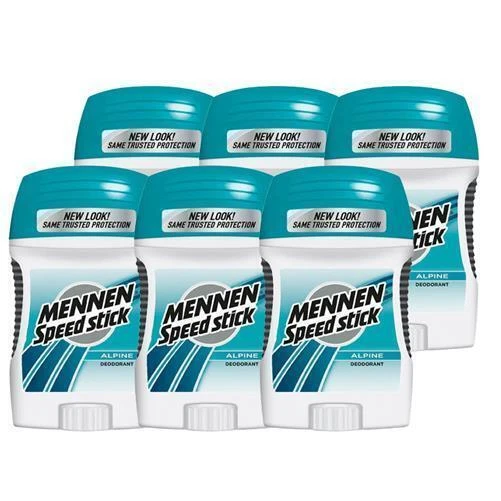 Mennen Speed Stick ALPINE Déodorant Solid Stick Aluminium Free Value Pack de 6