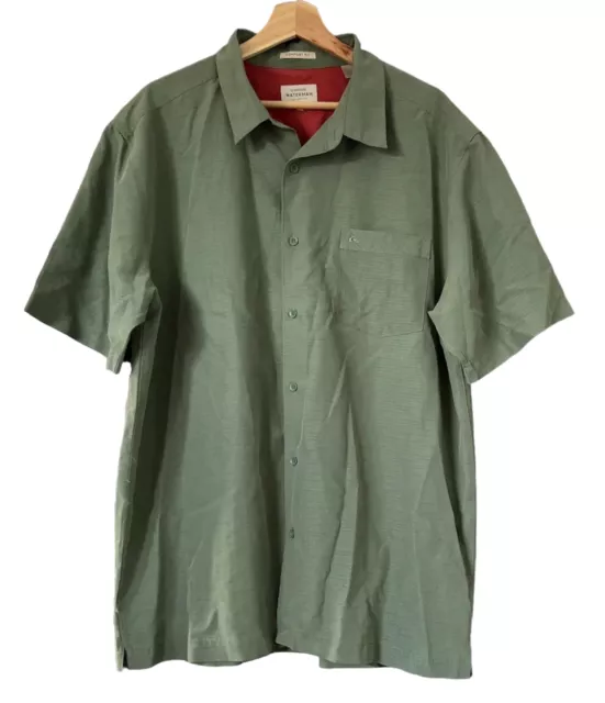 Quiksilver Waterman Collection Short Sleeve Button-Up Men’s Shirt | Size XL