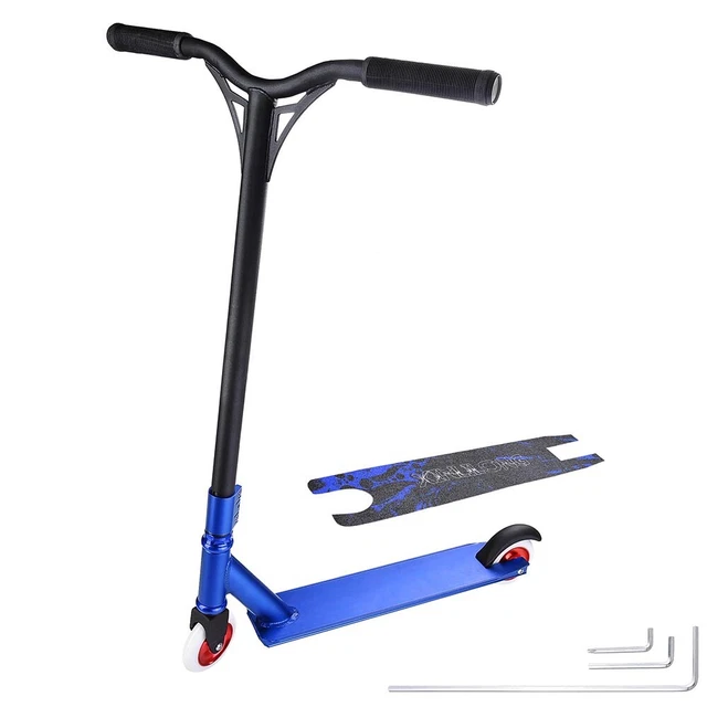 Pro Complete Aluminum Stunt Kick Scooter Tricks Skatepark BMX Handlebar Adult