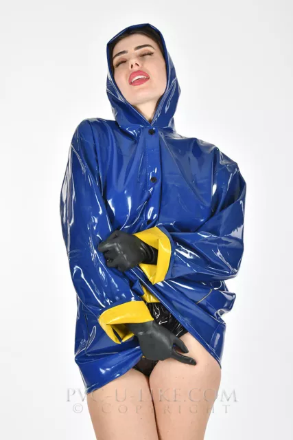 PVC Plastic Vinyl Raincoat fetish PVC regenmantel imperméable regenjas Rain Mac