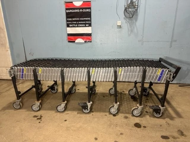 Best Flex 300 Expandable Flexible Gravity Skatewheel Conveyor 24" Wide 302" Long