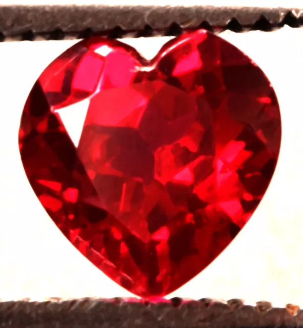 12.95 Cts. Natural Mozambique Red Ruby Heart Cut Certified Gemstone