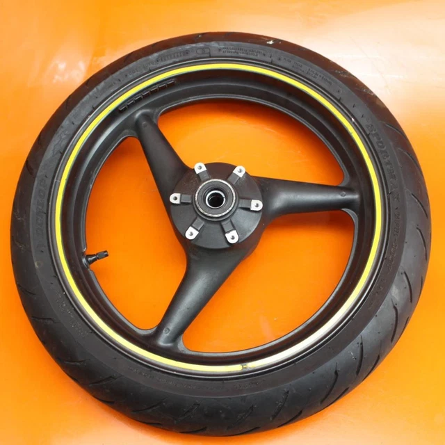 01-06 Honda Cbr600F4I F4I Oem Straight Front Wheel Rim W Tire 44650-Mbw-A12