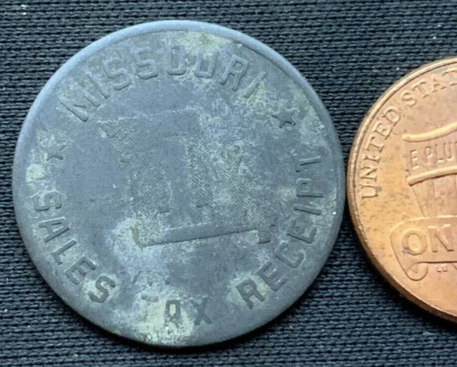Missouri Sales Tax Receipt Token  Coin         #K2137