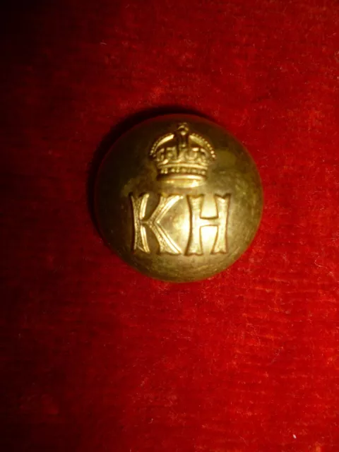 "K.H." - Kitchener's Horse KC Officer's Gilt Button 20 mm - Scarce