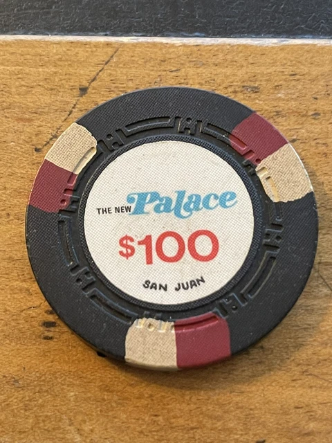 $100 The New Palace San Juan Puerto Rico Casino Chip