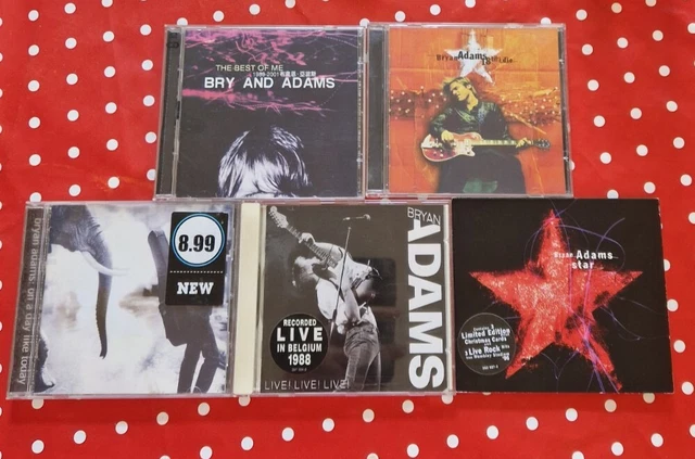 5 x Bryan Adams CD Bundle