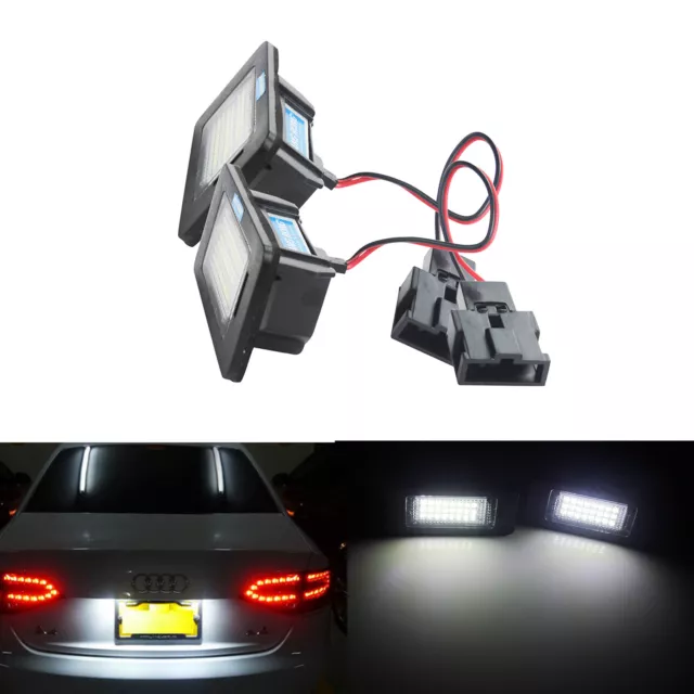 2x Canbus LED License Number Plate Light Bulbs Lamp For Audi A1 S1 2001+ Audi A4