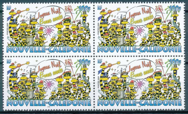 [BIN5014] New Caledonia 2002 Wishes good block of 4 stamps very fine MNH