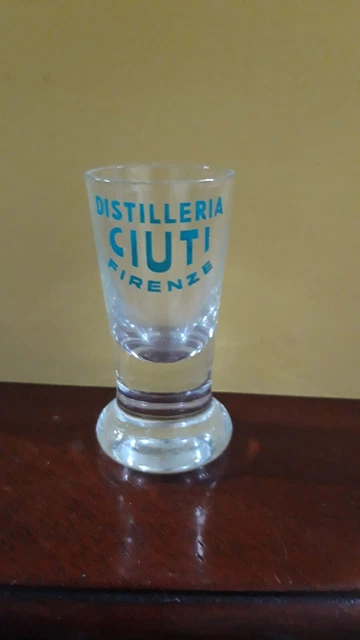 Bicchierino pubblicitario Distilleria Ciuti Firenze, perfetto.