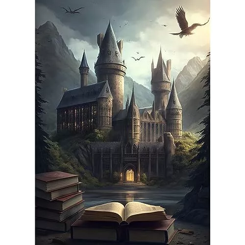 DAERLE 5D Diamant Painting Bilder Hogwarts, Harry Potter Diamant Malerei for ...