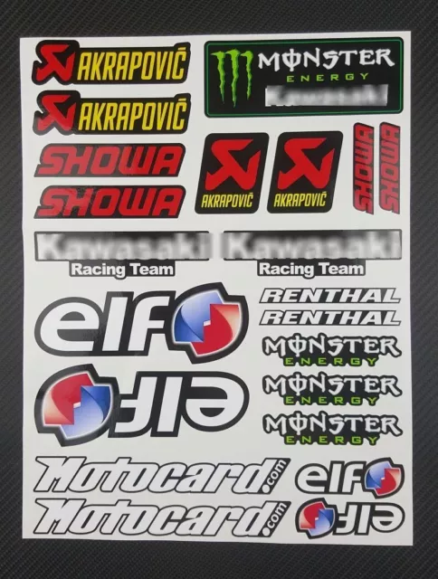 motorcycle fairing stickers race bike graphics decals for Kawasaki ZX-10R ZX-6R