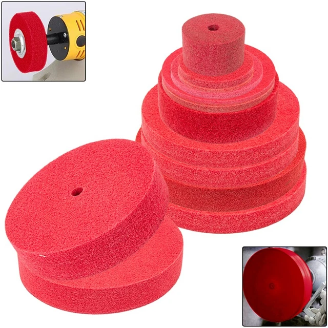 Disco de pulido para artesanía en madera 7P/9P/12P eficiente rojo autoafilado