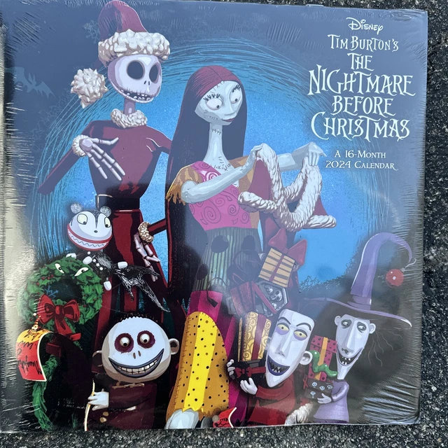 DISNEY THE NIGHTMARE Before Christmas 2025 Sq Wall Calendar 16Month
