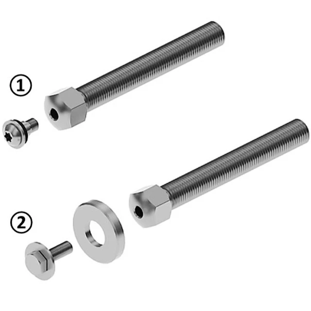 Barra Roscada Firmes, 1/2-13 UNC x3 Pulgadas, Ancho de Llave 22 ,Acero, Cincado