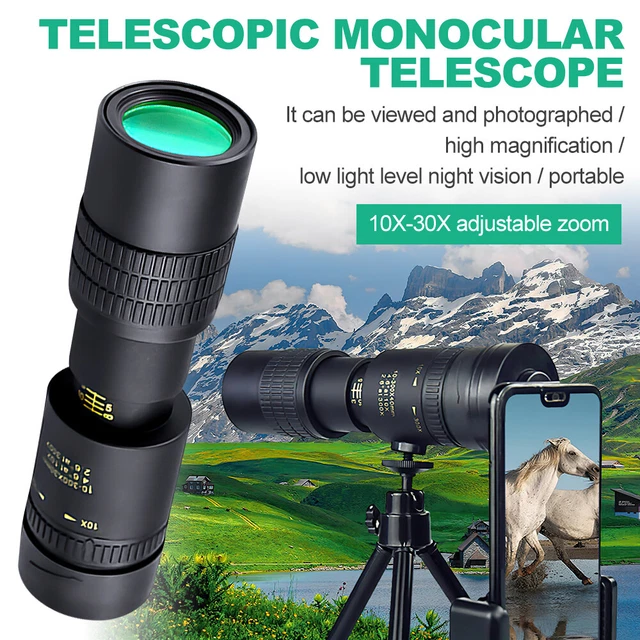 UK 4K 10-300X40mm Super Telephoto Lens Zoom Monocular Telescope Night Waterproof