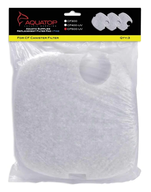 Aquatop Replacement Filter Sponge for CF Series Filters For CF-500UV, White, 1ea