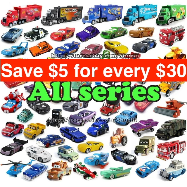 Disney Pixar Cars Lot Lightning McQueen 1:55 Diecast Metal  Car Toy Gift for Boy