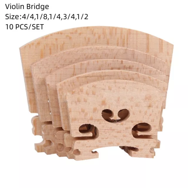 Pont violon en érable durable 10 pièces type régulier pour différentes taill