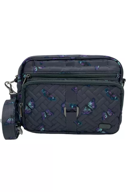 Lug Convertible RFID Crossbody Carousel XL Butterfly Gray