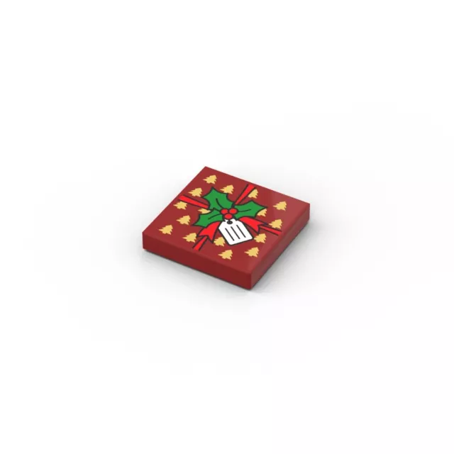 Gift Christmas ❤️ 2x2 Custom printed LEGO® tile 3068