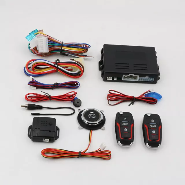 Car Ignition Switch Keyless Entry Remote Starter Engine Push Start Button Kit