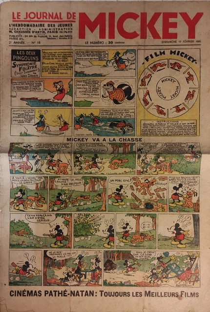 Disney - Le journal de Mickey avant guerre - Reliure